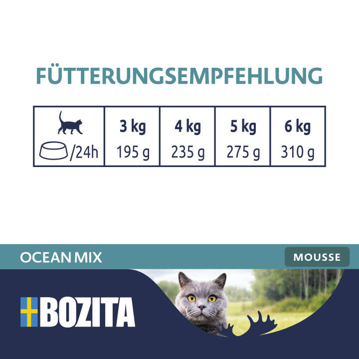 BOZITA Katzen-Nassfutter Mousse Ocean Mix